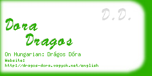 dora dragos business card