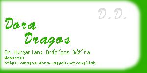 dora dragos business card